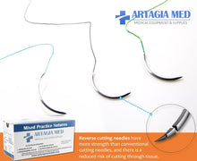 Load image into Gallery viewer, Medical Sutures with Needles for Suture Practice - 12-Pack