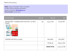 Load image into Gallery viewer, CUSTOM ORDER:  Schulich School of Medicine &amp; Dentistry - UWO - 194 kits - JULY 2025 - PART 1
