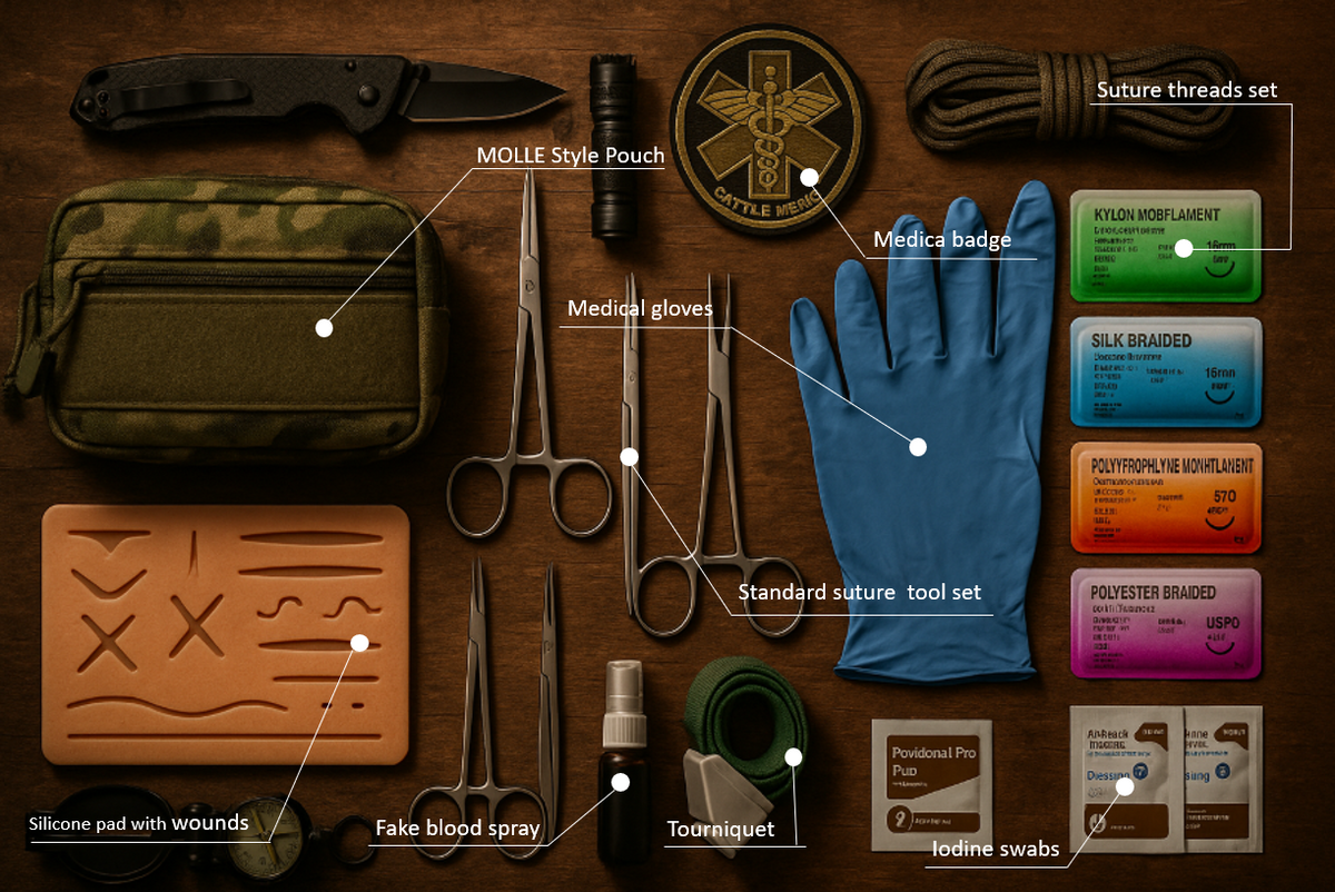 STANDARD SURVIVAL SUTURE KIT – Suture Kit