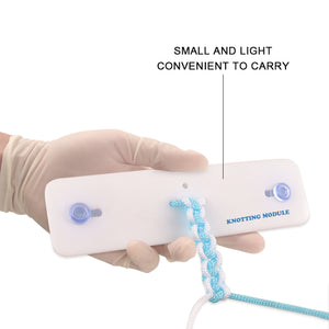 Surgical Knot Tying Practice Board Kit - Complete Medical Knot Tying Tool Set with Rope for Learning Surgical Knots, Including Knot Trainer and Tie Fast Knot Tool for Students